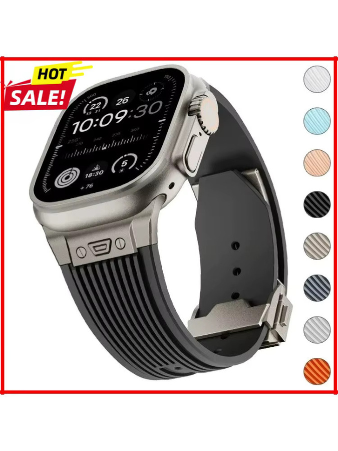 FancyWrist Uhrenarmband Silikon, Schwarz, Unisex - Bild 4