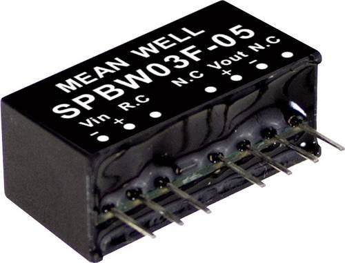 Mean Well SPBW03G-12 DC/DC-Wandlermodul 3W 250mA Schwarz - Bild 1