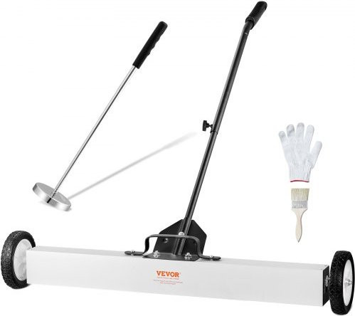 VEVOR Magnetkehrmaschine mit Rädern und Teleskop-Magnetwerkzeug, 36 Zoll, 55 lbs Kapazität, für Werkstatt und Garage - Bild 1