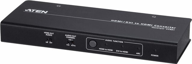 Aten HDMI zu DVI Konverter mit Audio De-Embedder, 4K UHD, 3D und HDCP, Schwarz, Länge: 3 m - Bild 2
