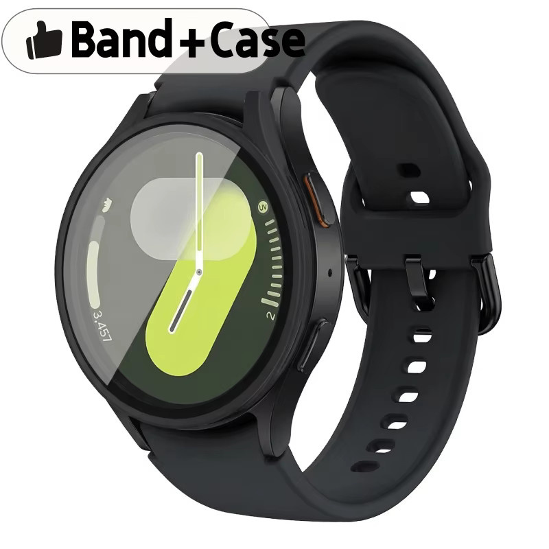 TINUORA Uhrenarmband Silikon, Schwarz, Unisex, Samsung Galaxy Watch - Bild 3