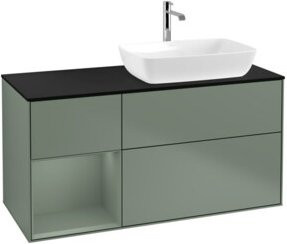 V&B Waschtischunterschrank Finion in Platinbraun, lackiert, Breite: 120 cm, Tiefe: 50,1 cm, Höhe: 50,1 cm - Bild 1