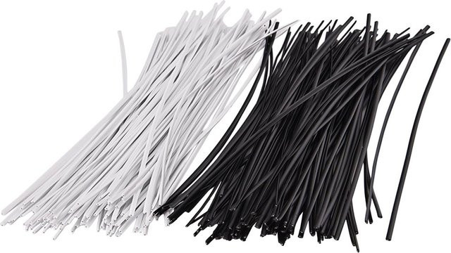100 Stück wiederverwendbare Gartenkabelbinder aus beschichtetem Eisendraht in Weiß zur Unterstützung von Pflanzen und Kletterpflanzen - Bild 1