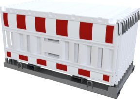 Schake Absperrschrankengitter Set Typ 32000 Site Fence in Rot und Weiß - Bild 1