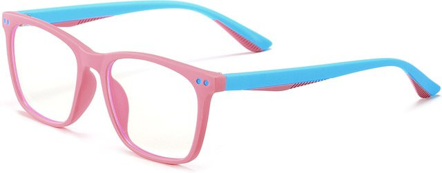 MAXJULI 6603 Korrektionsbrille, Vollrand, Square, Kunststoff, pink, transparent, Kids - Bild 1