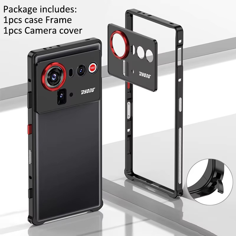 ZTE Nubia Z80 Ultra 5G Schutzhülle aus Aluminiumlegierung mit Kühlfunktion in Schwarz - Bild 2