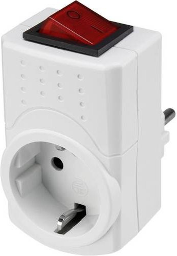 Sygonix SY-5045292 Schaltbare Zwischensteckdose 2polig Weiß - Bild 1