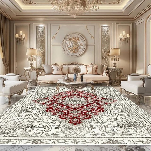 Karpetti Persischer Luxusteppich mit floralem Design, bunt, rutschfest und waschbar, B/T: 160 x 230 cm - Bild 1