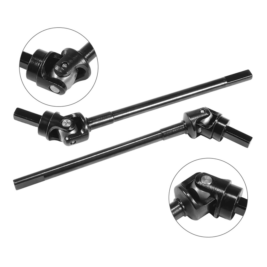 MALOM RC Stahl Capra F9 Portal Stub Achse Universal Joint Antriebswelle, Metall, Schwarz - Bild 2
