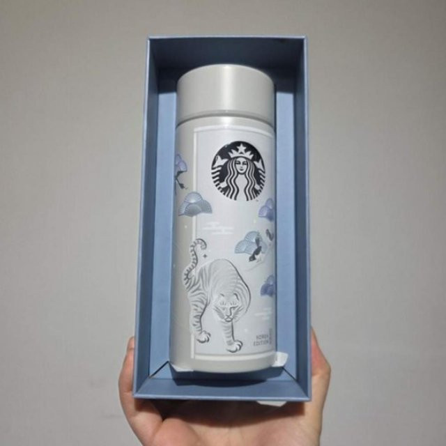 Starbucks Korea Tiger Hojakdo Edelstahlbecher Grau 355 ml - Bild 1