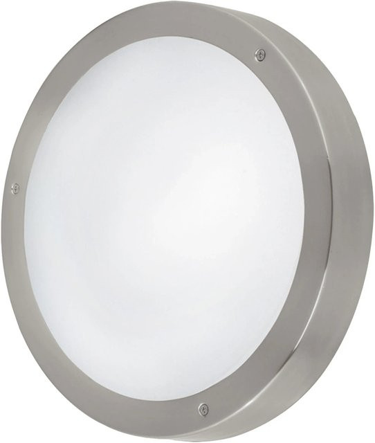 Eglo LED-Außenleuchte Vento 1 Wandleuchte aus Edelstahl und Glas in Weiß und Silber mit warmweißem Licht und IP44 Schutzart - Bild 1