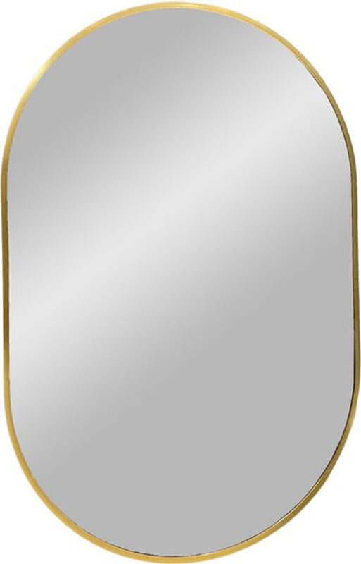 Madrid Spiegel von EBUY24 in Messing Gold, rechteckig und wandmontiert, B: 50 cm, H: 80 cm - Bild 1