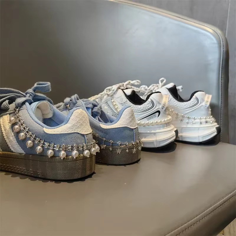 SMATLELF Schuhkette, Perle, Strass, Schmetterling, Stern, Bogen, Mädchen - Bild 2