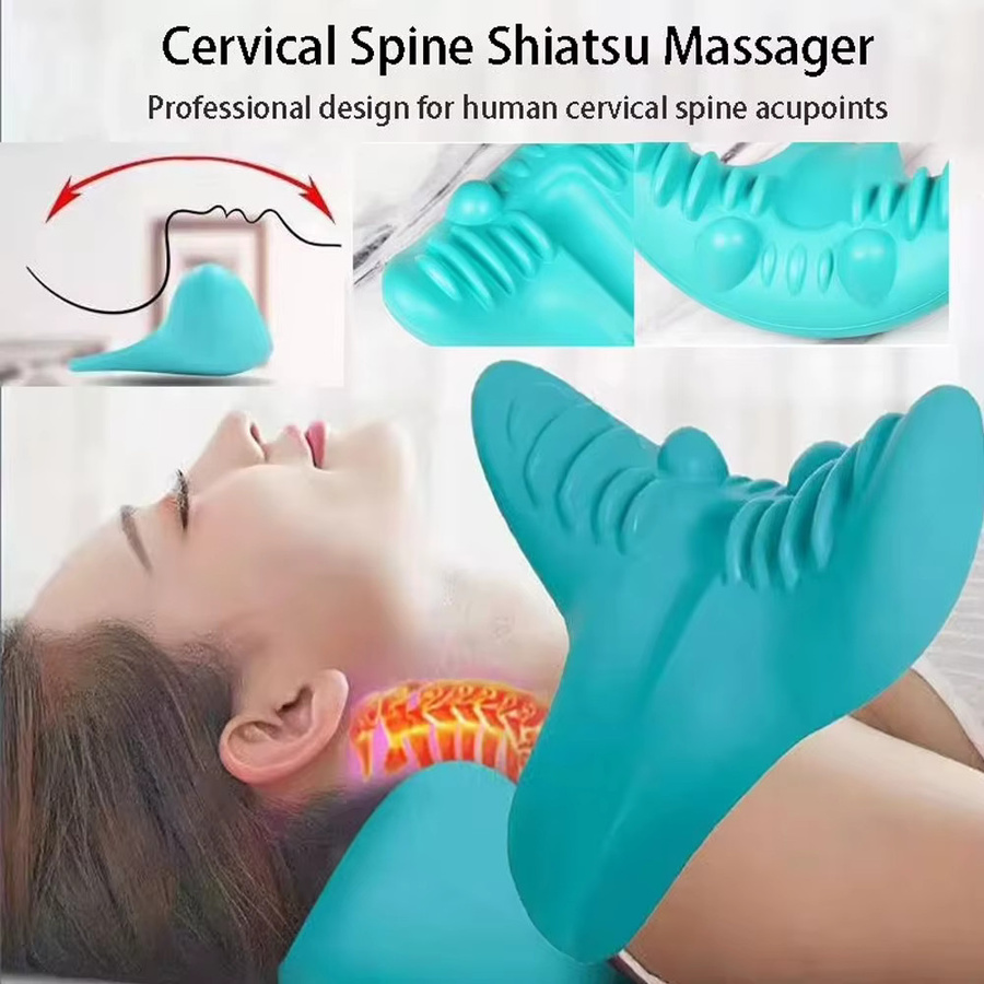 CAMMUO Massagekissen für die Halswirbelsäule, U-förmig, Purple, Unisex - Bild 4