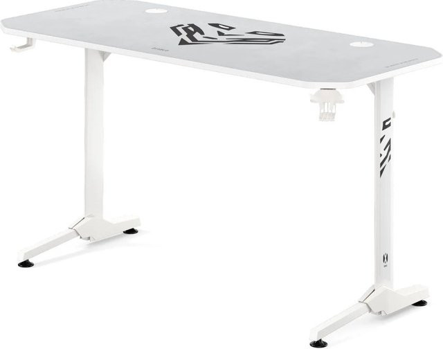 DIABLO CHAIRS X-Mate Gaming-Schreibtisch Weiß B/T/H: 140 x 60 x 75 cm - Bild 1