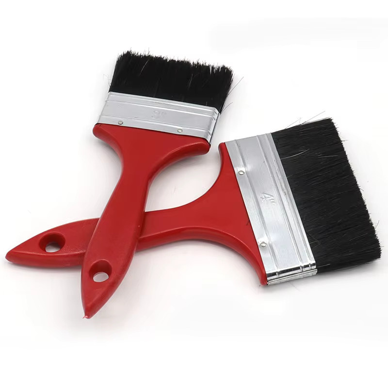 JIGONG Borstenpinsel 633 mit Kunststoffgriff in Rot, 1-6 Zoll Malwerkzeug mit ausfallsicheren Borsten - Bild 4