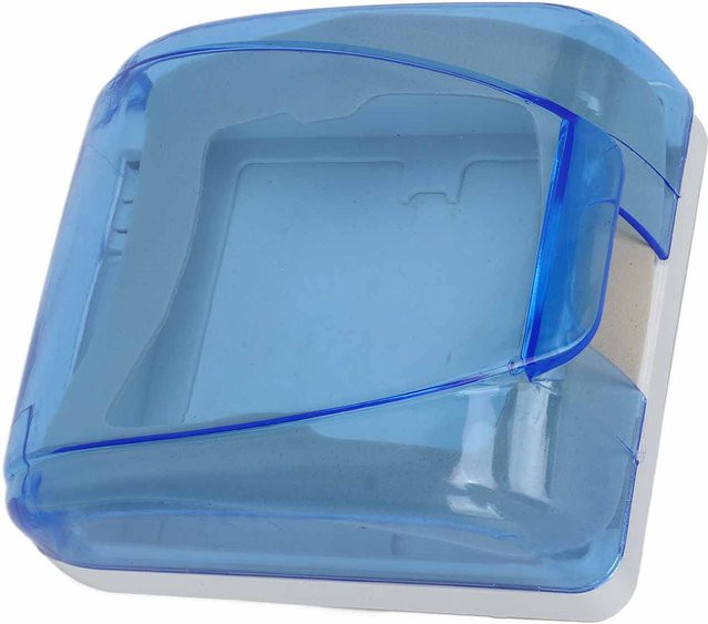 mfySpace Wasserdichte Schutzbox für Universal 86 Typ Steckdosen und Wandschalter, Transparent/Blau - Bild 1