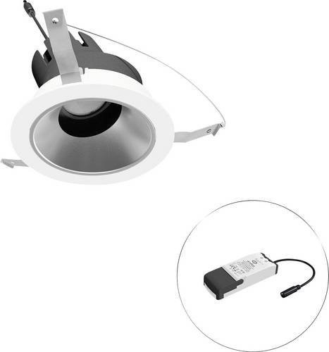 EVN LED-Deckenstrahler in Weiß, verstellbarer Einbaustrahler aus Metall, rund und modern - Bild 1
