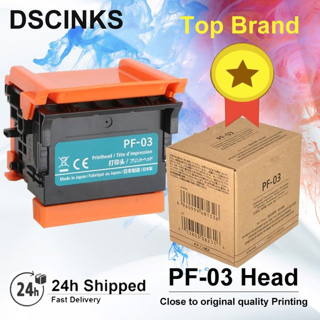 Canon PF-03 Druckkopf für Drucker der Serien IPF500, IPF510, IPF600, IPF605, IPF810, IPF815, IPF820, IPF825, IPF5100, IPF6000S, IPF6100, IPF8000, IPF8100 und IPF9000S, refurbished, orange - Bild 1