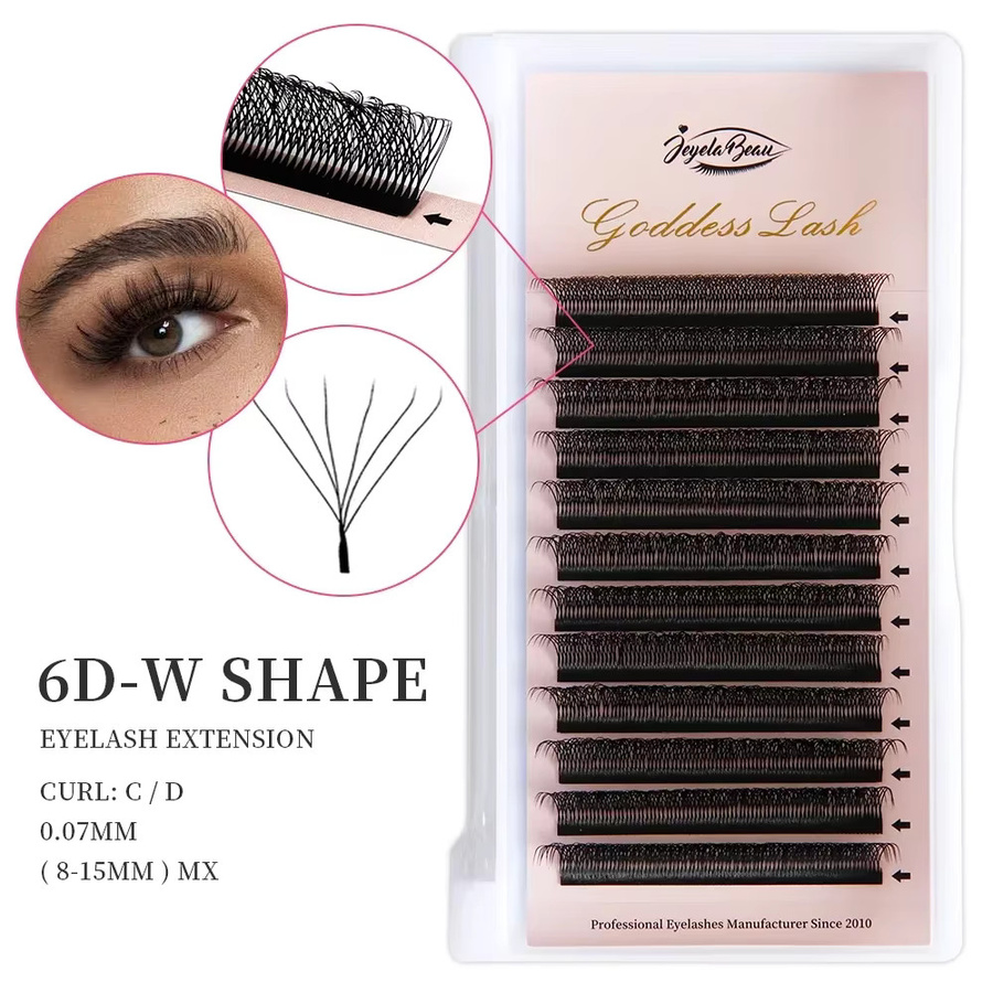 JB Jeyelabeau Goddess W-Stil Wimpernverlängerung, Faux Mink - Bild 3