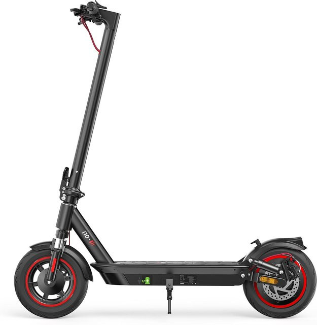 iScooter i10 Elektroroller Schwarz mit 650W Motor und 42V/15Ah Akku Faltbar - Bild 1