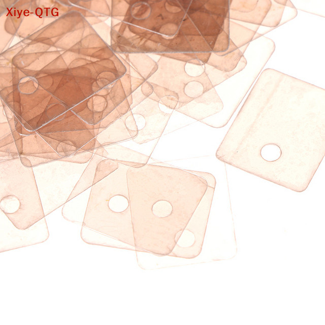 100 Stück TO-220 Glimmer-Isolierpads aus Silikon zur Wärmeisolierung - Bild 1