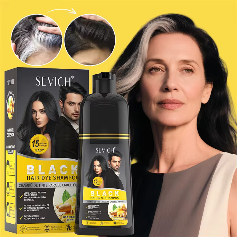 Sevich Haarfärbe-Shampoo, Schwarz, Unisex - Bild 2