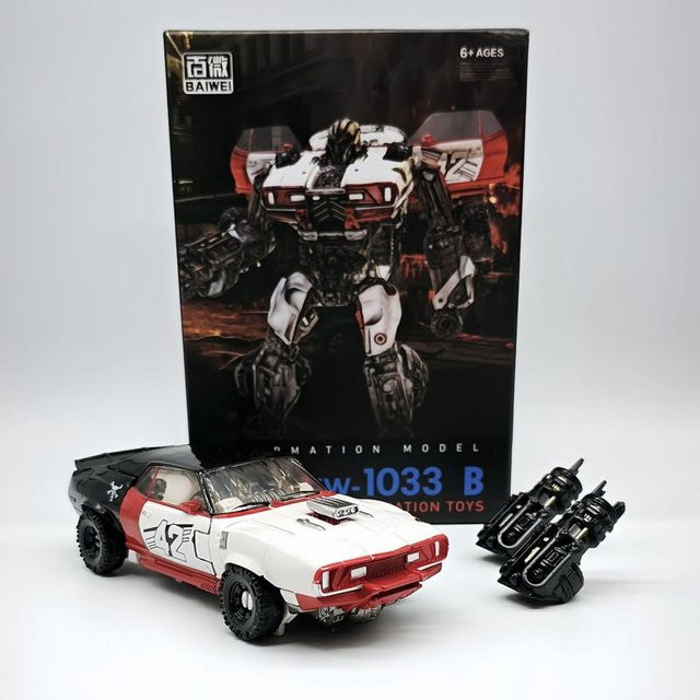 BAIWEI Verwandlungsroboter Dropkick Actionfigur weiß 16,5cm - Bild 1