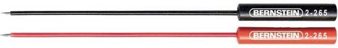 BERNSTEIN Tools for Electronics 2-265-VE Prüfspitzen mit 4mm Buchse, Rot und Schwarz, 2er-Set - Bild 1