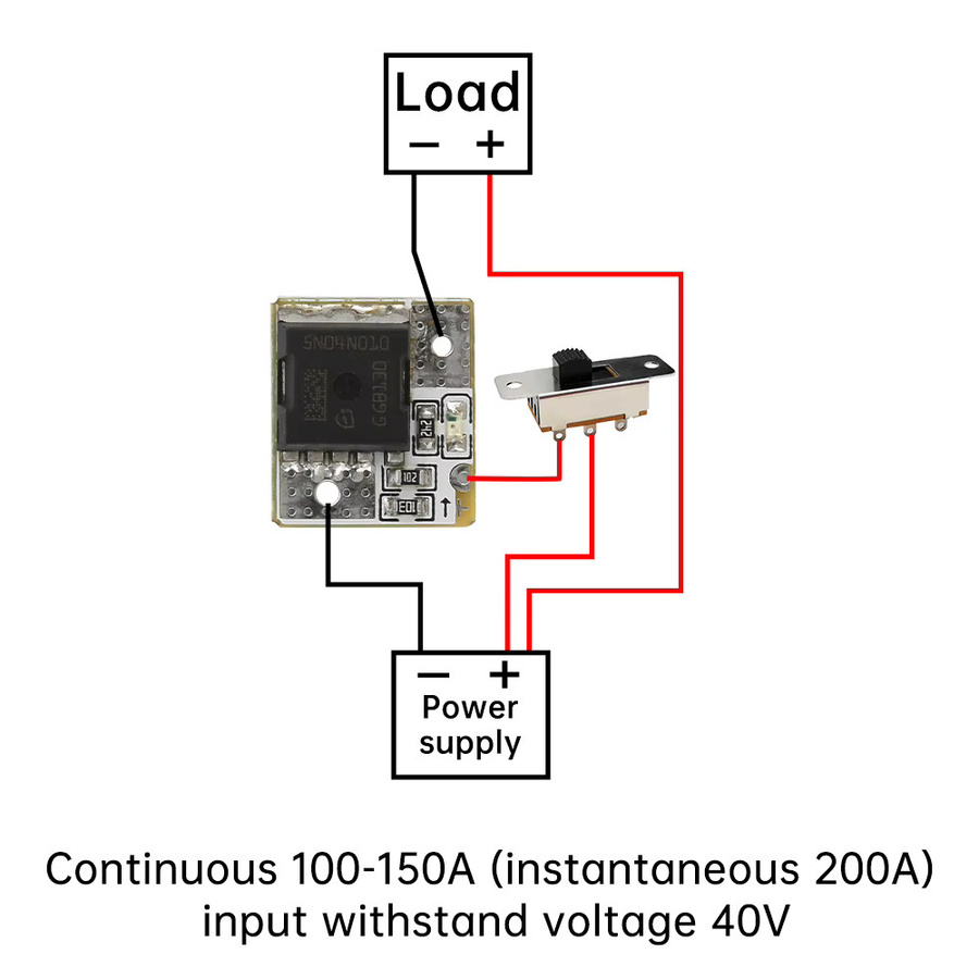 5 Stück diymore Mini-MOS-Trigger-Schalter-Treibermodul Hochleistungs-PWM-MOSFET-Steuerplatine für Motor- und LED-Geschwindigkeitsregler (160A 200A 300A) - Bild 1