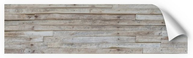 Myspotti Küchenrückwandfolie in Wood Look, selbstklebend, Farbe: Weiß/Braun, B: 220 cm, H: 60 cm - Bild 1