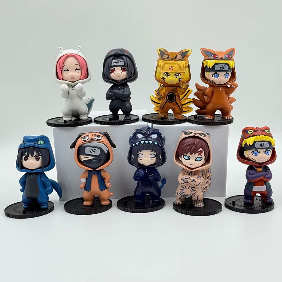 Bandai Naruto Anime Figuren Set aus PVC mit 9 verschiedenen Blind Box Charakteren wie Itachi, Sasuke, Kakashi und Gaara in Multicolor - Bild 3