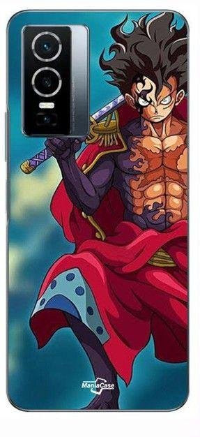 MANIACASE Handyhülle für Vivo Y76 5G mit One Piece Luffy Gear 5 Design in Schwarz und Multicolour - Bild 1