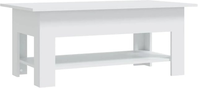 vidaXL Couchtisch modern in Weiß aus Holzwerkstoff, B/T/H: 102 x 55 x 42 cm - Bild 1