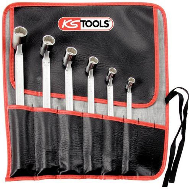 KS Tools CLASSIC Doppel-Gelenkschlüssel-Satz, 6-teilig, Chrom-Vanadium, Silber - Bild 2