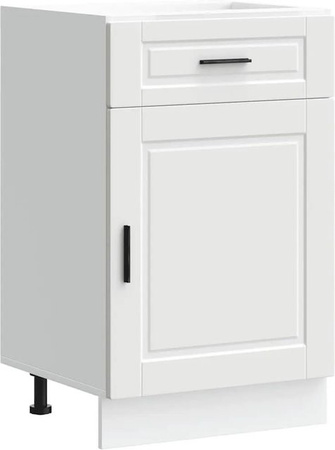Küchenunterschrank Porto von vidaXL in Weiß, modern und glänzend, B/T/H: 50,0 x 46,0 x 81,5 cm