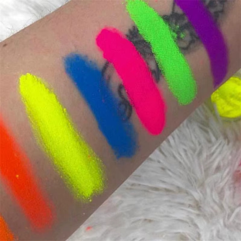 HotPress Nagelkunst-Pulver, 12 Farben, Neon Chrom Pigment, Unisex - Bild 5