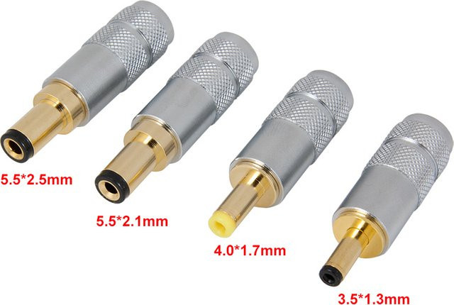 JCD DC-Stromanschluss Stecker aus vergoldetem Messing für Schweißgeräte in verschiedenen Größen - Bild 1