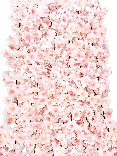 Rosa künstliche Sakura-Blumen Ranke von smr, Länge: 180 cm - Bild 1