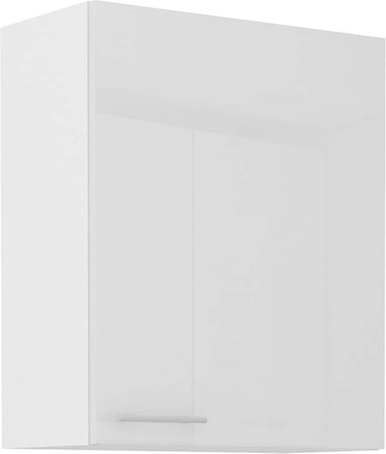 Küchen-Hängeschrank Lara Weiß Hochglanz mit 2 Einlegböden Breite: 60 cm - Bild 1