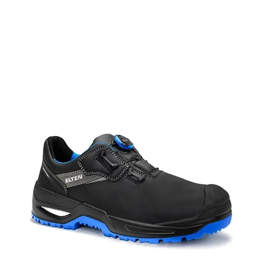 Elten Sicherheitshalbschuh Stefano Boa S3 ESD aus Rindleder in Schwarz-Blau Gr. 44 - Bild 2