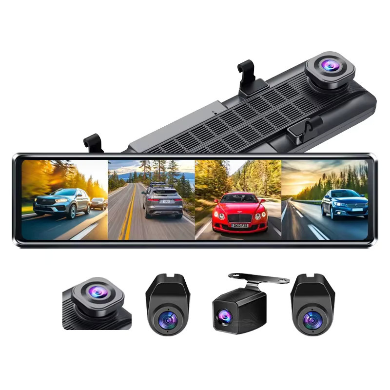 OBDPEAK A8 4CH Dashcam Rückspiegelkamera mit 11,26 Zoll Display, 4K UHD, WLAN, 4 Kameras, ADAS, BSD und 24H Parküberwachung, Schwarz - Bild 6