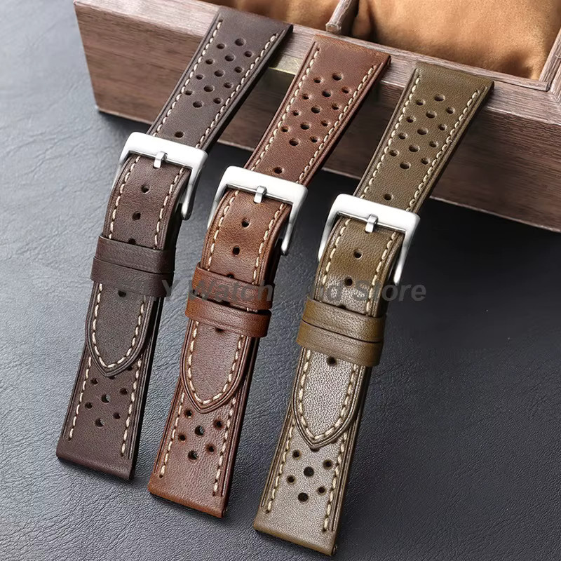 asukaband Uhrenarmband Leder, Silber, Schwarz, Roségold, Unisex, Sport - Bild 2