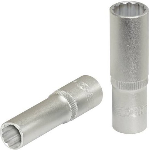 KS Tools 1/4 Zoll 12-kant Stecknuss aus Chrom-Vanadium in Silber - Bild 1