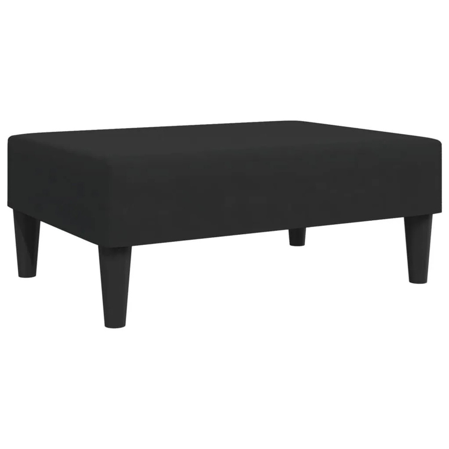 vidaXL Fußhocker Schwarz Samt B/T/H: 77 x 55 x 31 cm - Bild 2