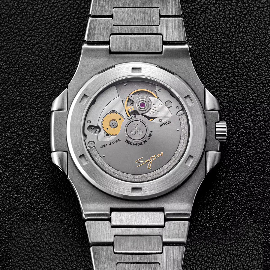 Sugess Armbanduhr Automatik, Edelstahl, Silber, Herren - Bild 3