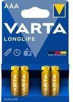 Varta Longlife AAA LR03 Micro Batterien 1,5 V, 4er Set - Bild 1