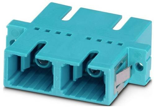 Phoenix Contact 1208084 LWL-Kupplung für Ethernet/LAN in Türkis, 6er-Pack - Bild 1
