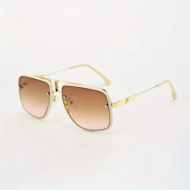 YuYing Sonnenbrille Cat Eye, Vollrand, Metall, Gold, Damen - Bild 1