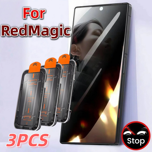 3er-Pack Gehärtetes Glas Displayschutz für ZTE Nubia RedMagic 8/8S/9/9S/10/10S/11 Pro, Transparent - Bild 1